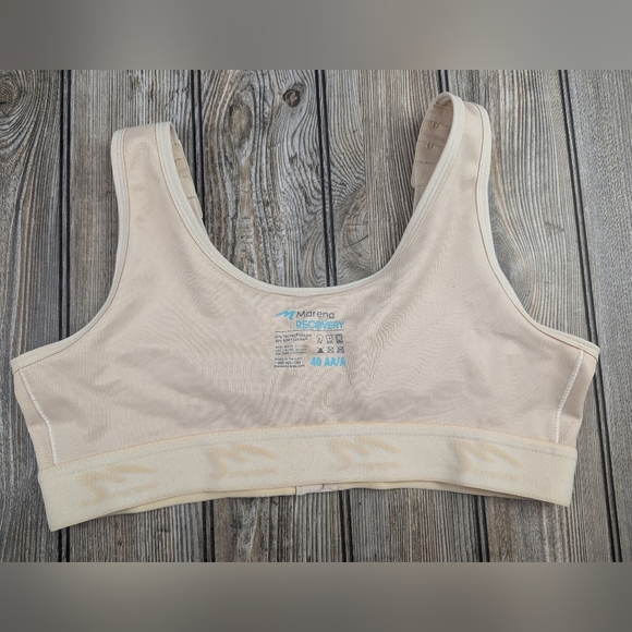 Marena Recovery Size 40AA/A Bra In Nude Fromt Hooks And Shoulder Hooks - Picture 9 of 9
